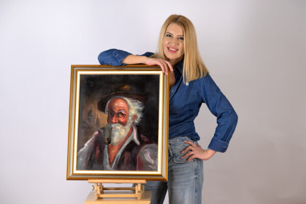 Portret de bărbat cu pipă - imagine 4