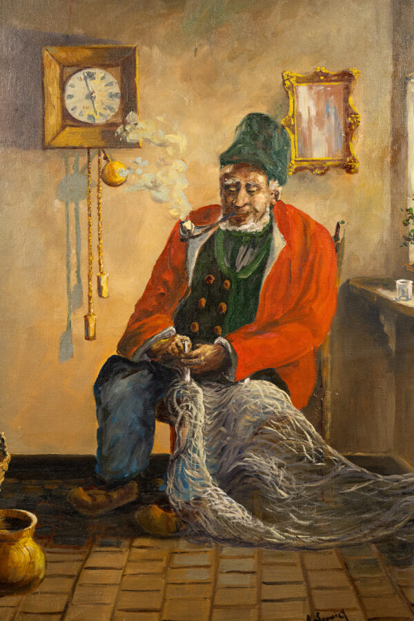 Portret de pescar cu pipă - imagine 3
