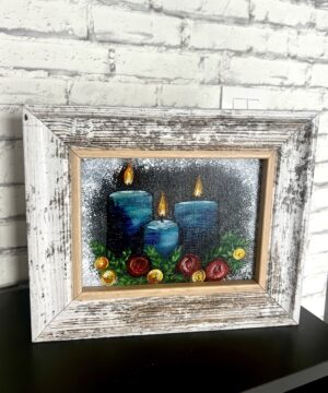 Blue candles
